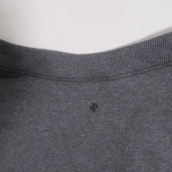 Lululemon Women's Good Karma Pullover Heathered Coal Size 6 Cotton - Picture 7 of 12